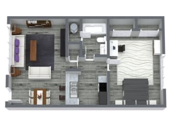  Floor Plan One Bedroom