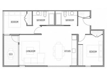  Floor Plan 2 bedroom