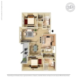 3D Floor plan rendering