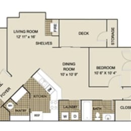  Floor Plan 3 Beds | 2 Baths
