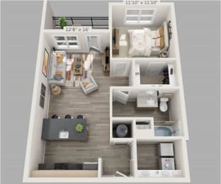 MCCAIN-1 Floor Plan at The Ashley, Charleston