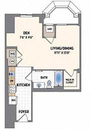 the floor plan of a small house with bedrooms and a bathroom