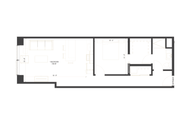 a black and white floor plan of a house