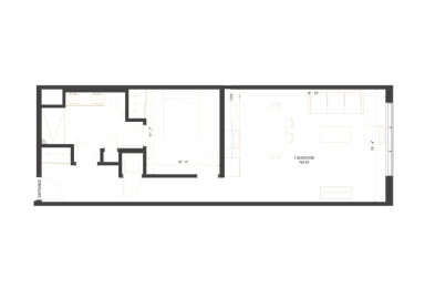 a black and white floor plan of a house