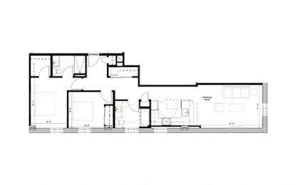 floor plan of the second floor of the house
