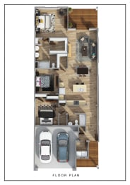 Jemison Floor Plan, PLAN 1611, 3 Bed 2 Bath, 1611 SQ.FT.