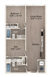 a floor plan image of S'Park in Boulder, CO