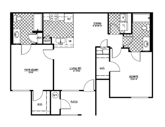 Floor Plan 2x2 C