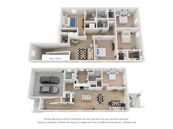 our apartments have a spacious floor plan with bedrooms and bathrooms
