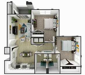 The Basin | 2 Bed 2 Bath | 977 sq ft | Summit on Boulder Apartments in Henderson