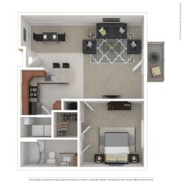 737 square foot one bedroom one bath apartment home