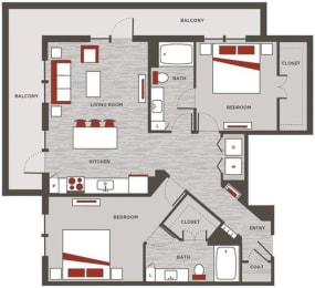 a floor plan of a home
