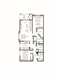 Douglas, 2 br, 2 ba, 1091 sq. ft.