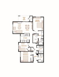Elm, 3 br, 2 ba, 1196 sq. ft.