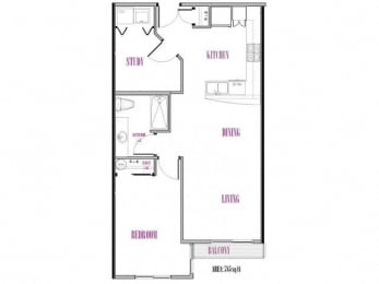 Goode, 1 br, 1 ba, 780 sq. ft.