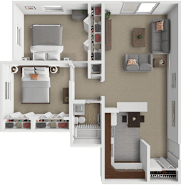 Oak floor plan