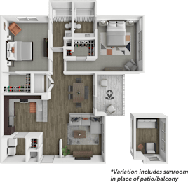 Valley floor plan