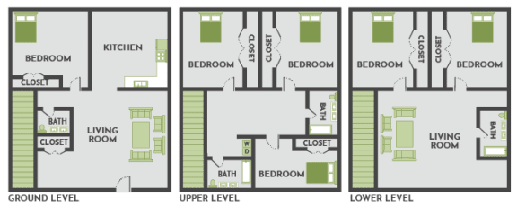 6 bedroom townhome floor plan