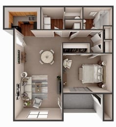 one bedroom apartment floor plan