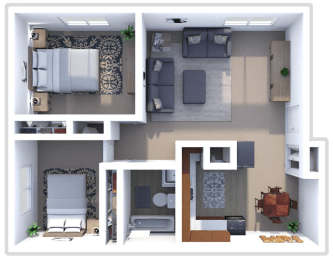 AROH 2 bedroom, 2 bath