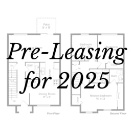 an image of a house plan with the words pre leasing for 2525 on it