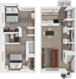 lexington floor plan at berkshire apartments