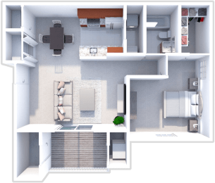 Audrey 1 bedroom, 1 bath at Chelsea Park apartments