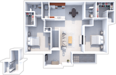 Donovan 2 bedroom, 2 bath at Chelsea Park apartments