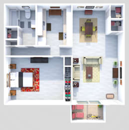 one bedroom apartment floor plan