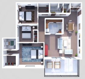 a floor plan of a house