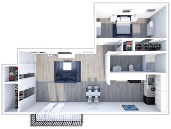 1 bedroom apartment floor plan