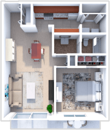 Fairlane East Apartments 1 bedroom, 1 bath