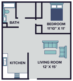 1 bed 1 bath floor plan at huntley ridge new albany