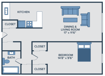 1 bedroom apartments