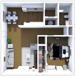 1 bed 1 bath at mesa gardens