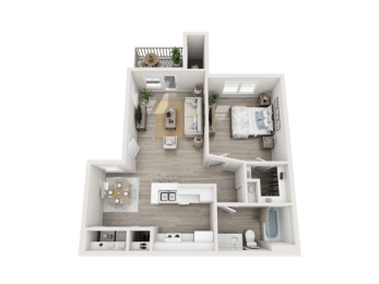 one bedroom apartment floor plan