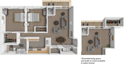 A diagram shows the layout of a house with labeled rooms.