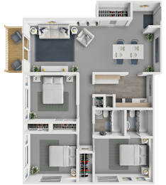 3 bedroom apartment in Cedar Rapids