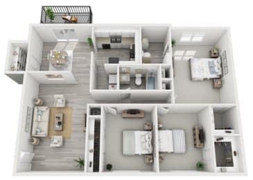  Floor Plan 3 Bedroom 2 Bath