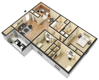 3 bed raven floor plan