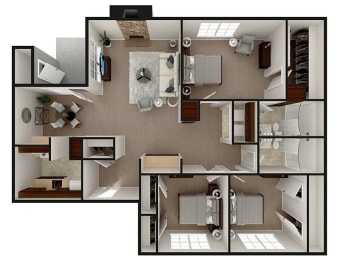 Floor Plan  3 bedroom apartment floor plan