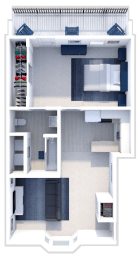 1 bedroom apartment floor plan