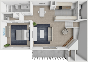 1 bedroom 1 bathroom floor plan at shoreline landing