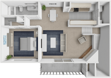 1 bedroom 1 bathroom floor plan at shoreline landing