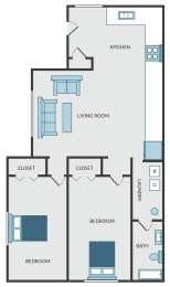 The Marl layout at Silver Lake Hills in Fenton, MI