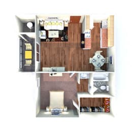 one bedroom apartment floor plan