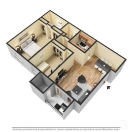 Two Bedroom Floor Plan