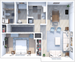 1 bedroom apartment floor plan