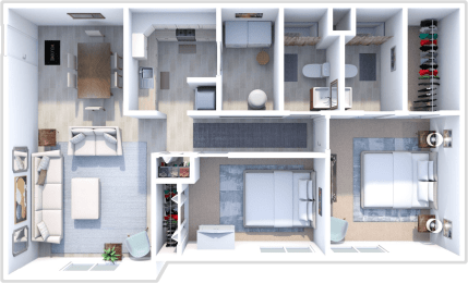 2 bedroom apartment floor plan