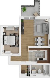 Studio apartment at The Ridge at Chestnut